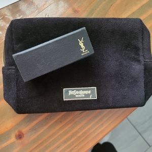 Saint Laurent zipper makeup pouch